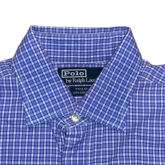 Polo Ralph Lauren 15.5 34/35 Philip Classic Dress Shirt - Picture 4 of 6